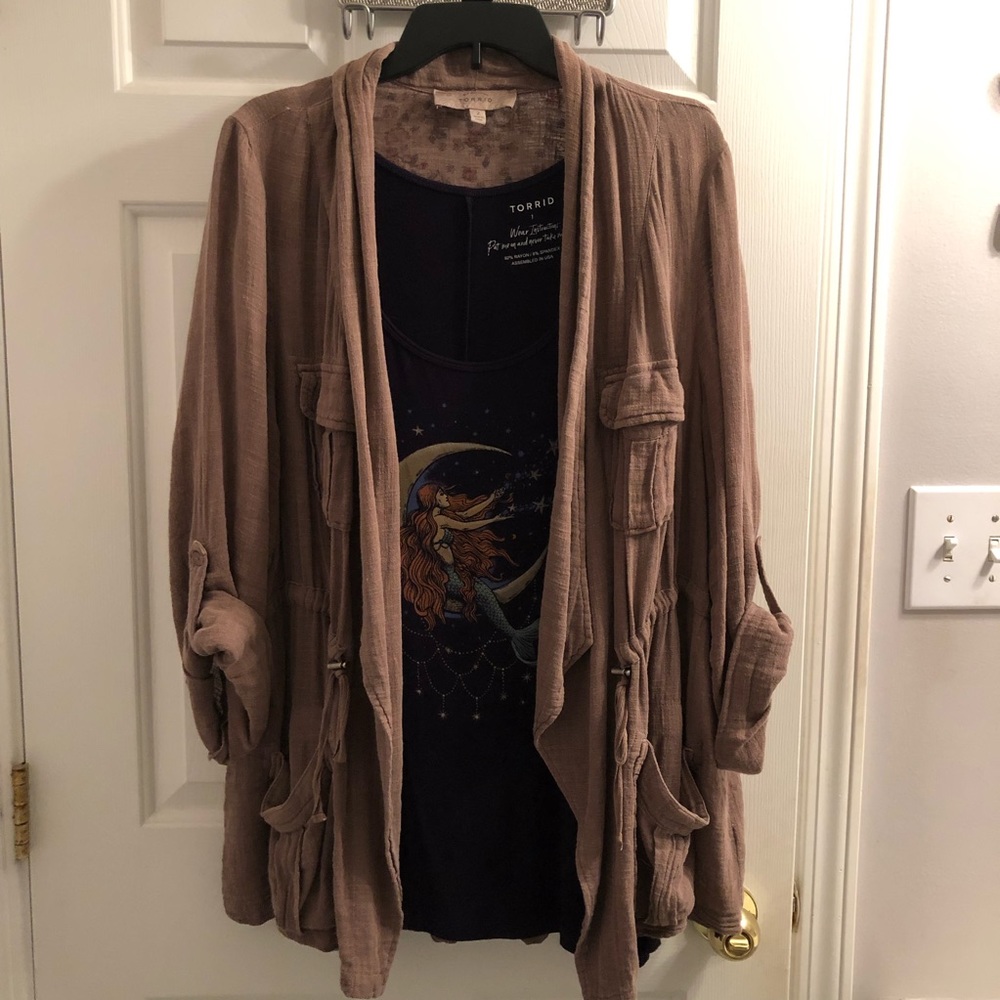 Torrid lightweight utility jacket size 2x